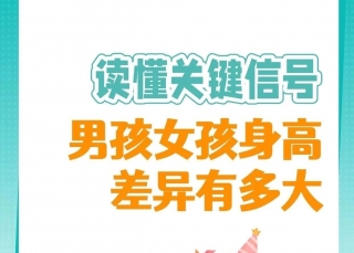 男孩/女孩身高发育差异有多大？一图读懂不同长高信号
